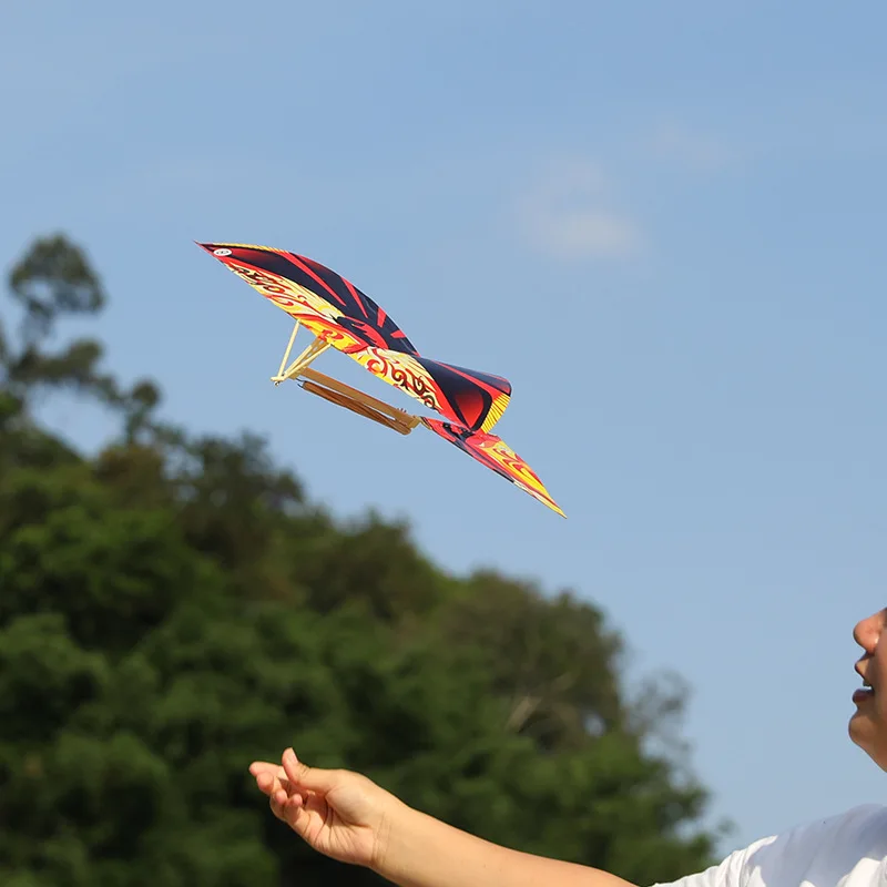 Rubber band power bird Models toy children's puzzle new DIY Kite Bionic Air Plane action Assembly Gift parent-child interaction 4