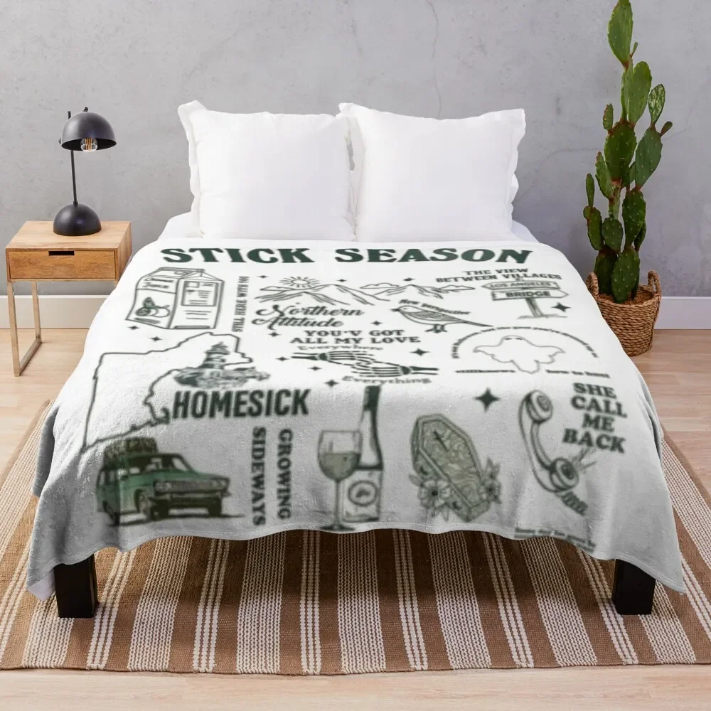 

The view between villages Throw Blanket Bed Fashionable Luxury Thicken heavy to sleep Blankets