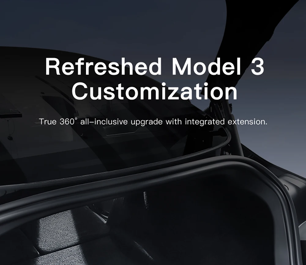 Trunk Protector Guard For Tesla Model 3 Y Juniper Highland Anti-Scratch TPE Mat