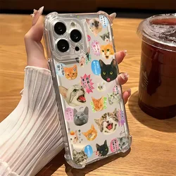Adorable Korean Cute Cat & Dog Phone Case - Whimsical Animal Design - Samsung A03 4G (TMSJ - 265TMS2404w1)