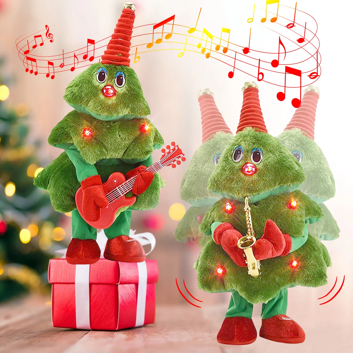 Singing Dancing Christmas Plush Toys Toy Christmas Tree Dancing