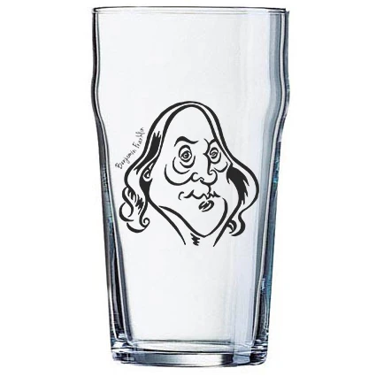 Copo Pint 473ml - Pensadores da Cerveja - Benjamin Franklin