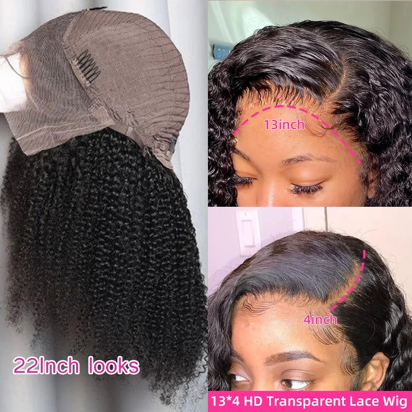 Human Hair Wigs Lace Frontal Wig Afro Kinky Curly 13x4 Lace Front Human Hair Wig PrePlucked Brazilian human hair wig lace front wig human hair wigs front lace wig