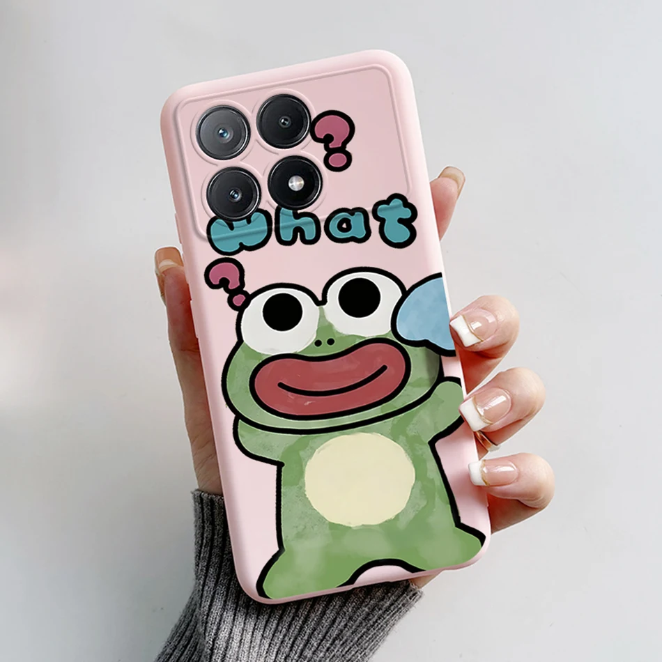 Cute Cartoon Cat & Frog Soft TPU Phone Case - Protective Bumper Cover