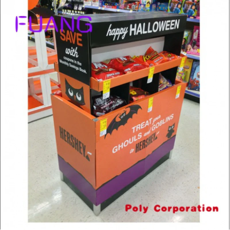 

Custom Retail festival promotional floor display stand halloween pallet supermarket dump bins display