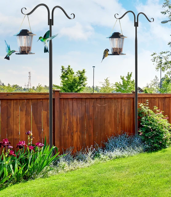 2 Pack Outdoor String Light Poles Stand Poles for Hanging Outside