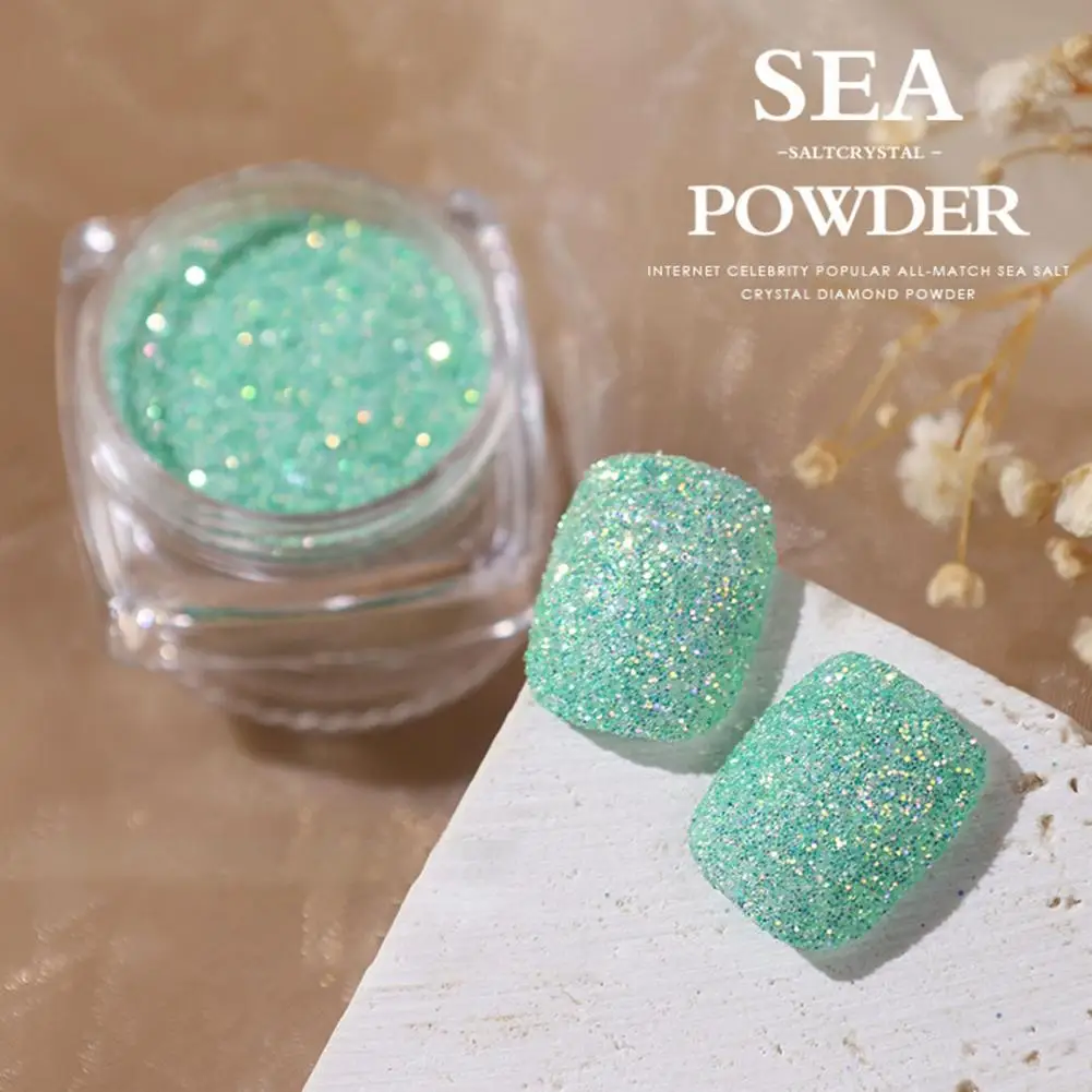 1 Box Delicate Superfine DIY Nail Art Glitter Powder Ornament Multiple Styles Nail Decoration Safe Ingredients for Women