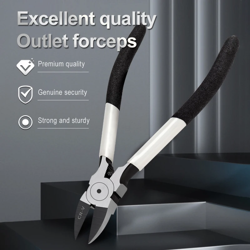 YLONDAO 5 6 Inch Mini Wire Stripper Cr-V Plastic Pliers Diagonal Pliers Electronic Wire Stripping Tool Side Cutter Cable Nipper DIY Repair