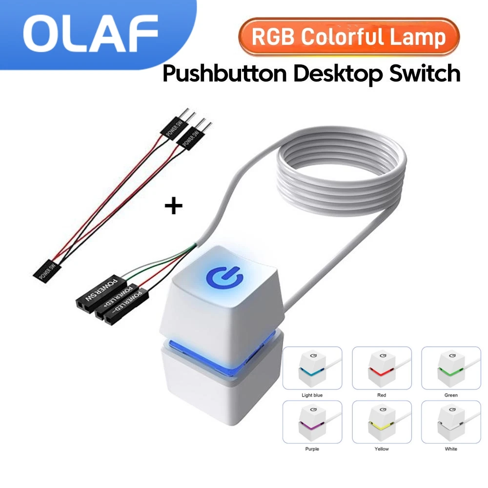 Olaf-1-5M-Computer-Desktop-Switch-RGB-Light-Motherboard-External-Start ...
