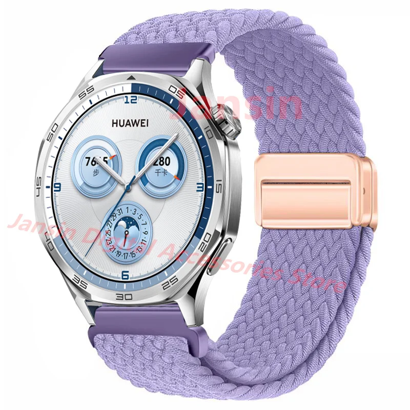 Elegant Weaves Nylon Loop Band - 22mm Bracelet Watchband