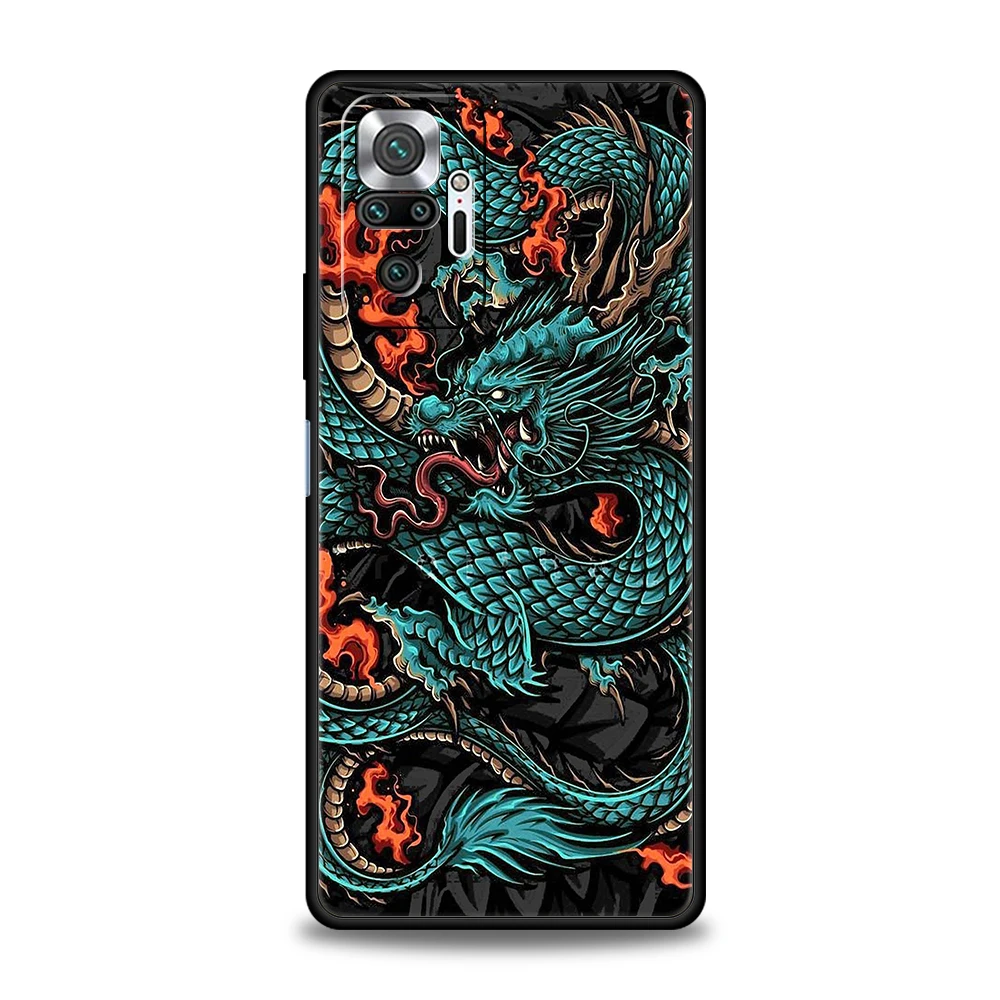 Exquisite Dragon Silicone Phone Case - Durable Protective Shell s Coque