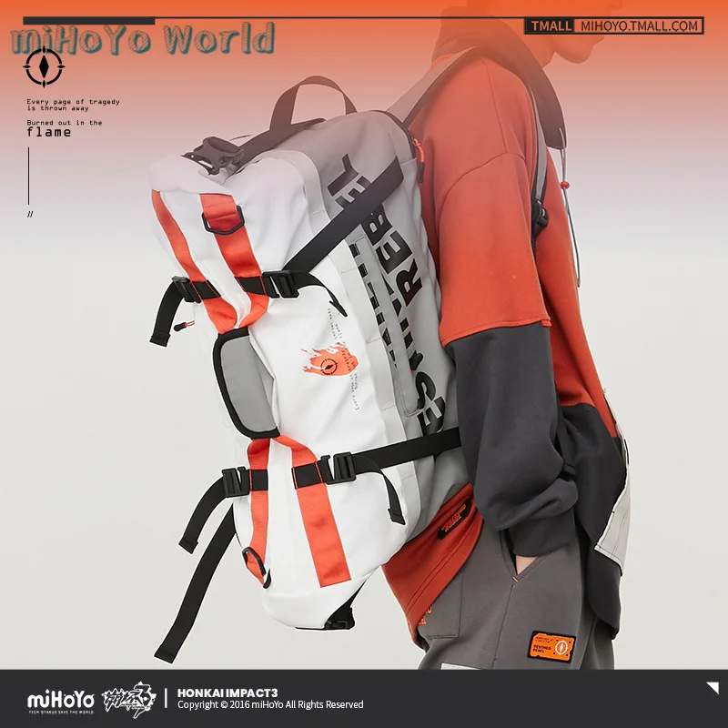 

MiHoYo официальный Honkai Impact 3 Kiana Kaslana Satchel Doujin Herrscher of Flamescion тематический рюкзак сумка на плечо рождественские подарки