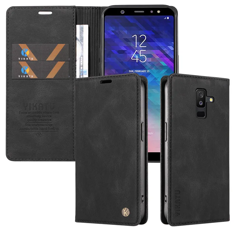 Luxury Wallet Leather Protect Case For Samsung Galaxy A6 Plus A310