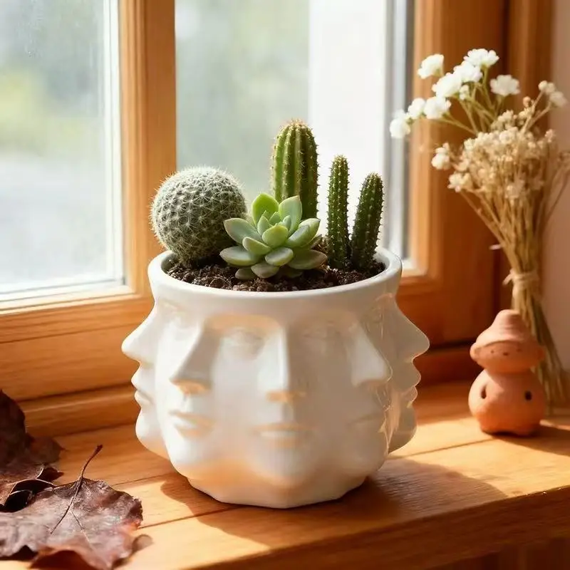 Versatile Artistic Flower Pot for Indoor and Outdoor Decor