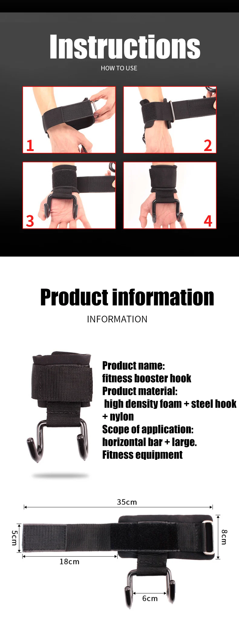 Sangles De Crochet De Levage De Poids Poignées De ... – Grandado