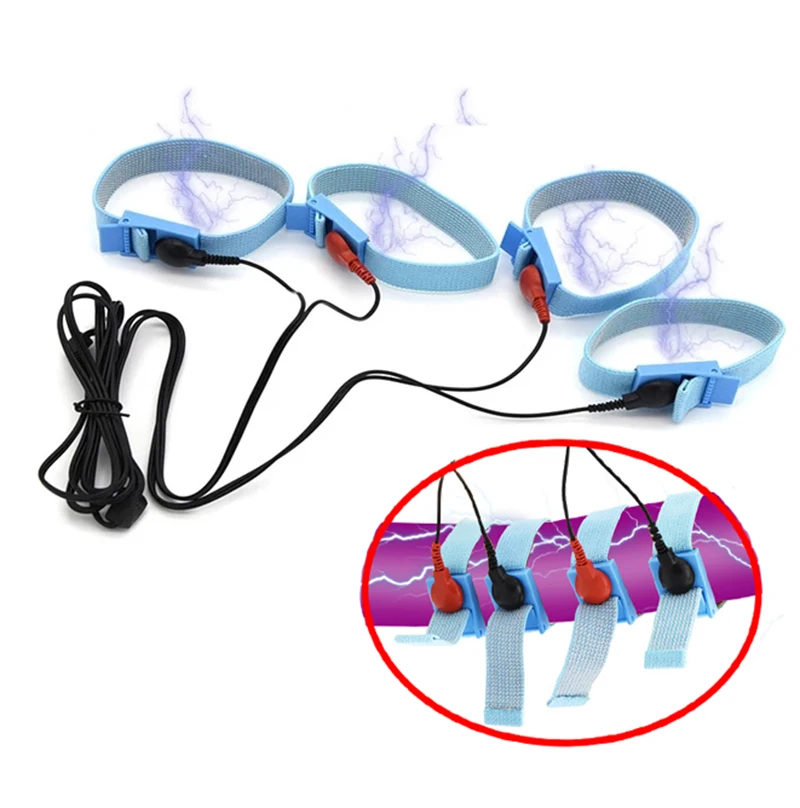 Electro Sex Toys Electric Sex Toys Varied Electro Bdsm Penis Ring Electrostimulator E-stim Chastity Cage Cock Ring Glans Trainer Men Electric Shock Sex Product Toy