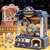 DIY Automatic Doll Machine Kids Coin Operated Play Game Mini Claw Catch Toy Crane Machines Music Doll for Christmas gifts 1