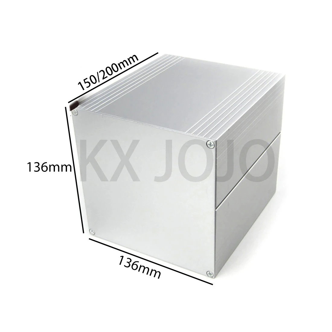 

Aluminum Enclosure 136*136*150/200mm Electrical Extruded Box Separate Type Circuit Board Case DIY Silver 1pc