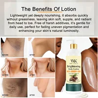 Kit de soin éclaircissant pour la peau WK JALY, avec lotion hydratante, sérum éclaircissant, formule enrichie en collagène, glutathion, niacinamide 3