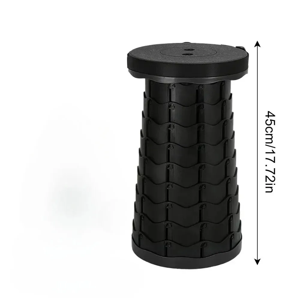 Folding Telescopic Storage Stool for Home Balconies Portable Outdoor BBQ Camping Fishing Stool Handheld Plastic Stool