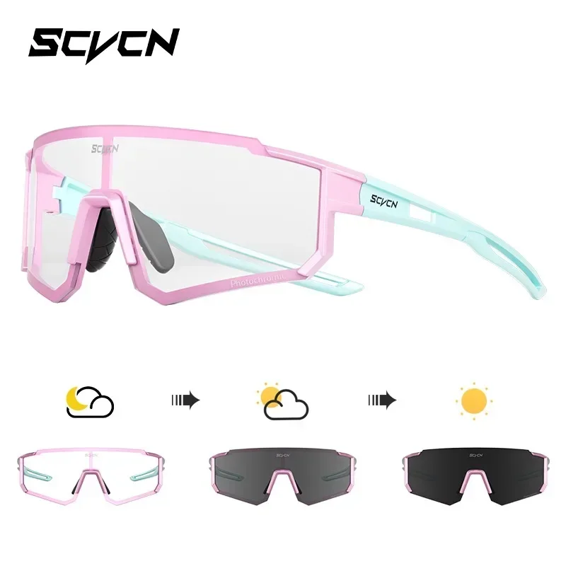 Photochromic Sunglasses for Outdoor Activities - Windproof Cycling and Hiking Glasses for Men and Women
