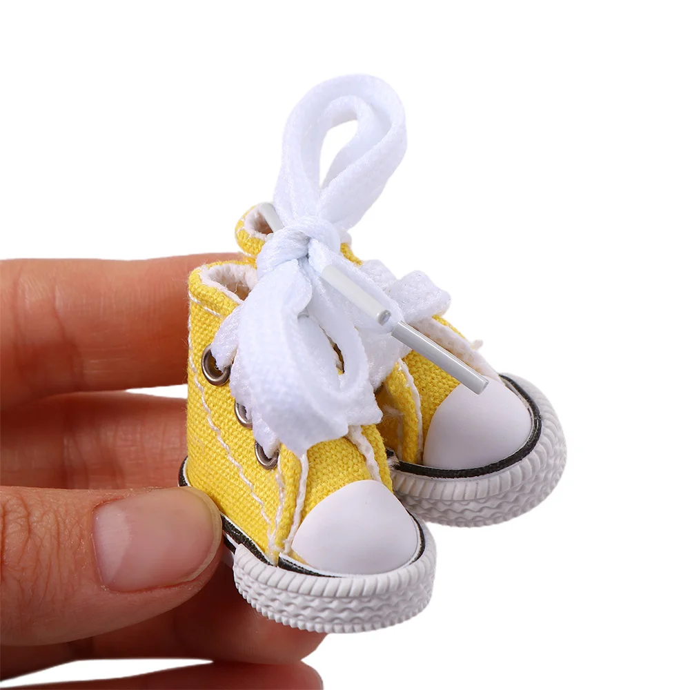Dolls Accessories 3.5CM Sneakers Shoes Mini Shoes For Children Blyth Shoes Canvas Shoes Shoes