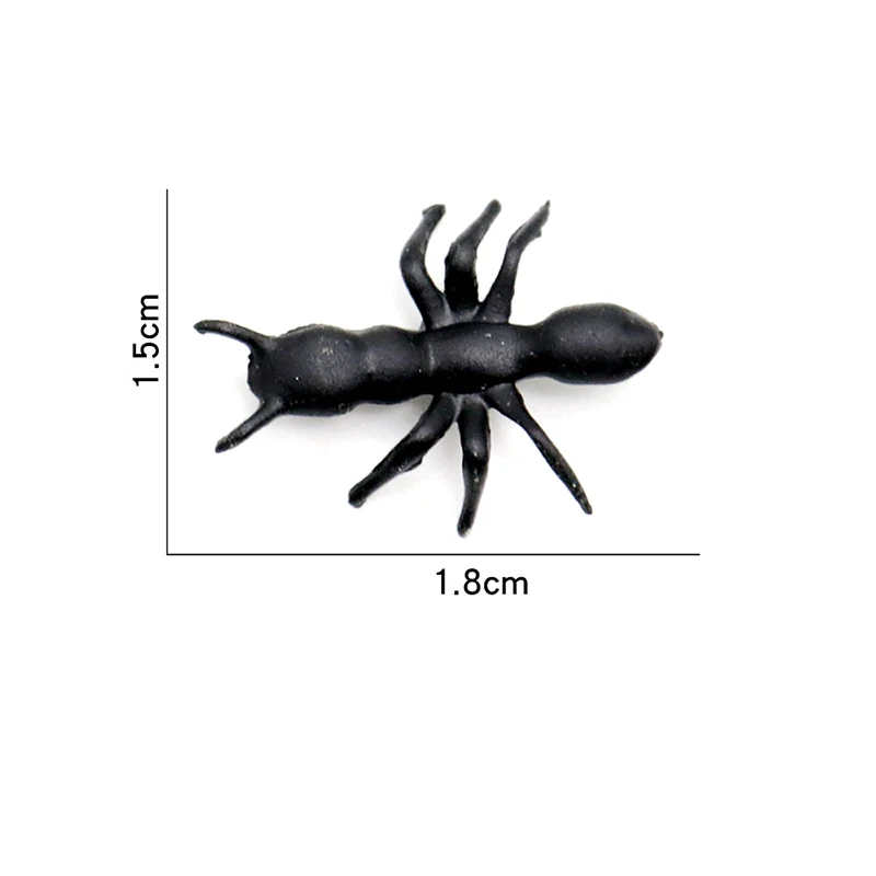 500Pcs Novelty Simulation Ants Halloween Stimulating Plastic Realistic Ants Pranks Joking Toys Halloween Party Horror Prop