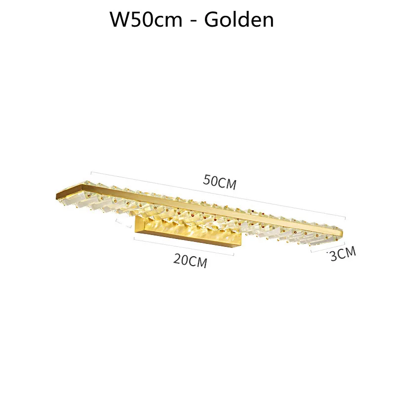 Crystal Mirror Front Wall Lamps LED Fashion Simple Bathroom Indoor Wall Light Painting Front Lighting Home Decoration Luminary