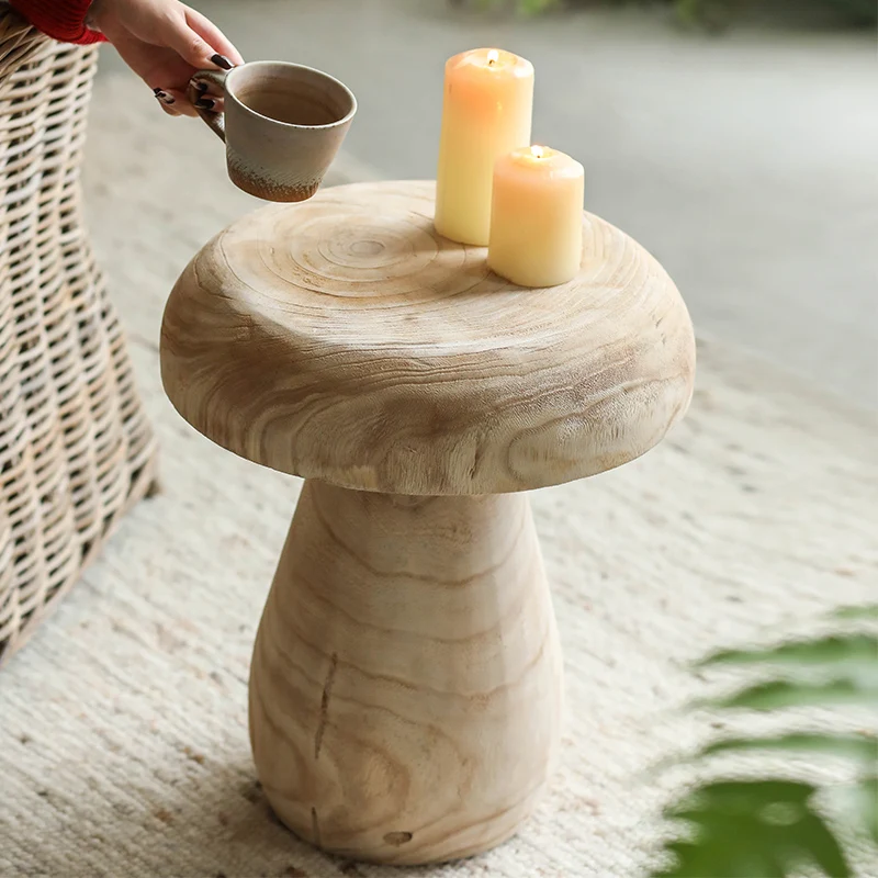 

Тихий подвесной стеллаж, боковой столик для дивана из твердой древесины, винтажное украшение для гостиной, пол в пол, мини чайный столик
