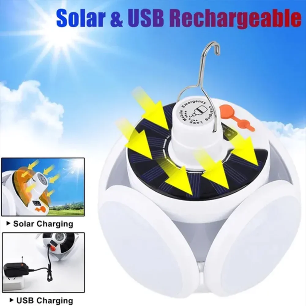 Description Picture 6 of itemSolar Powered Football Light LED USB Rechargeable Bulb Light Outdoor Camping Fishing Energy-saving Emergency Portable Lantern