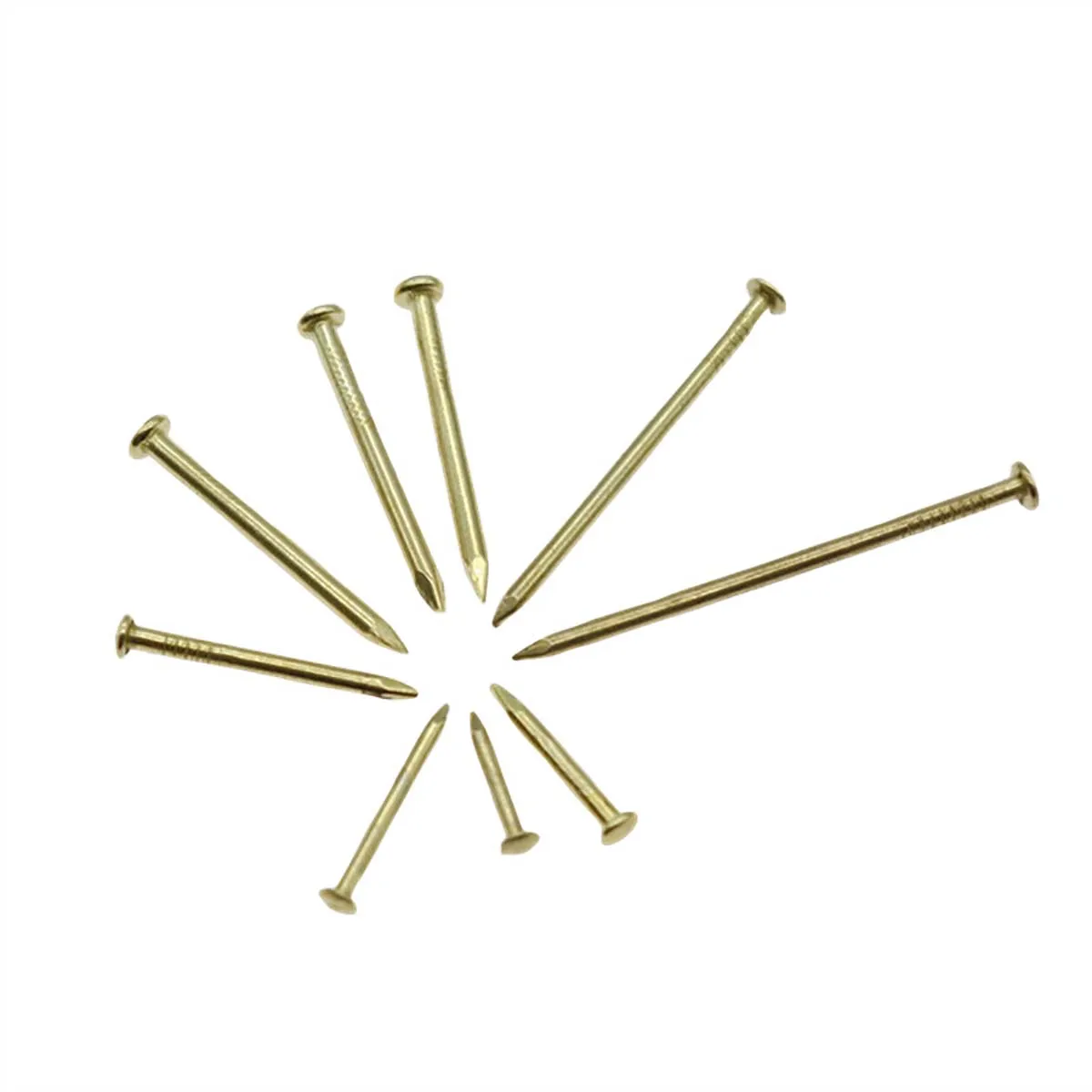 

10Pcs Golden Diameter 1.2mm 1.5mm 1.8mm Copper Plated Iron Small Mini Round Head Nail Tack Model Making Toy Assembly Production