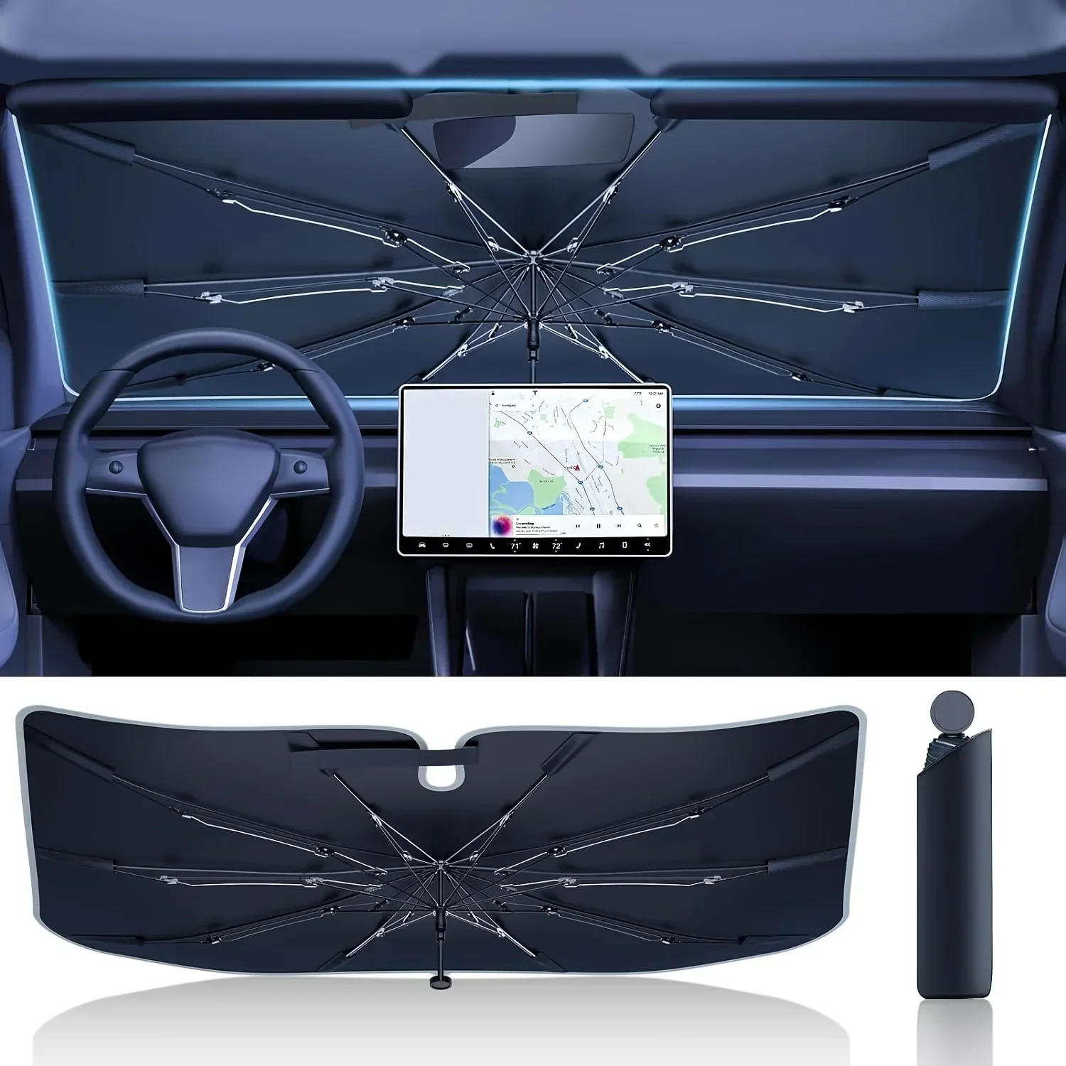 Car Windshield Sun Shade UV Reflector Umbrella