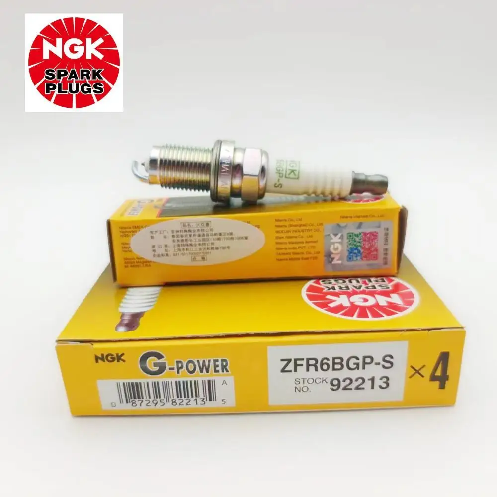 4/6Pcs Original NGK ZFR6BGP-S 92213 Platinum Spark Plugs For Honda