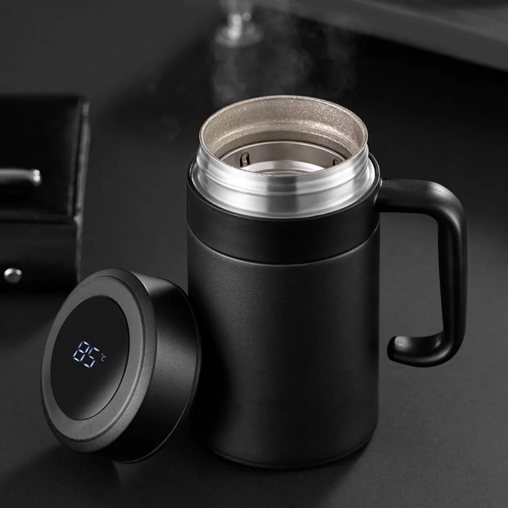 

Double-Walled Vacuum Portable Tea Water Bottle, Thermal Insulation Cup, Filter and Lid for Coffee Drinks