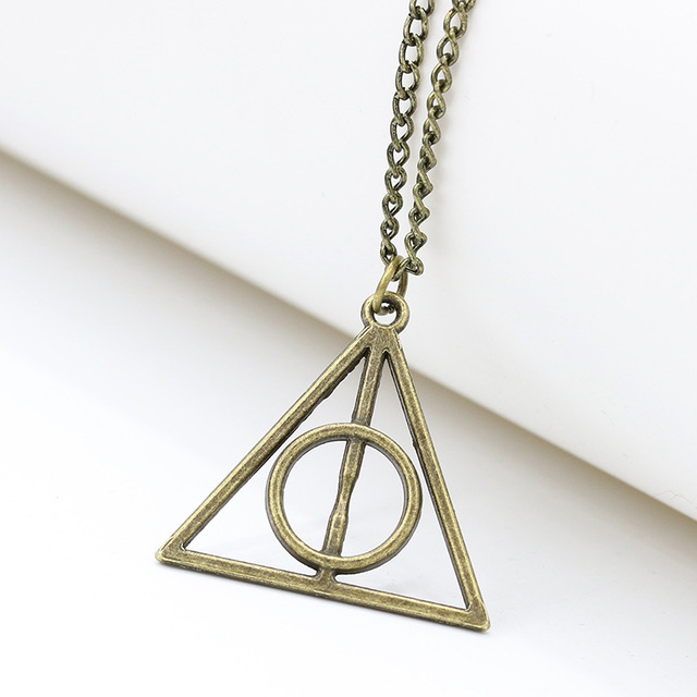 Jewelry Pendant Necklace Fashion Triangle Necklaces  Long Chain  3 Colors