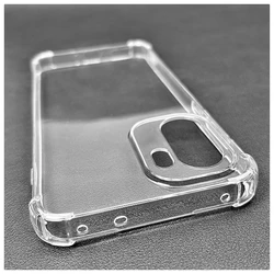 Clear TPU Soft Protective Phone Case with Four - Corner Anti - Fall Design for OnePlus Ace 6T (Clear)