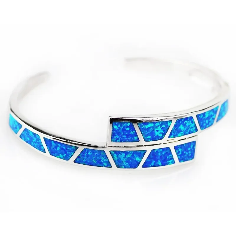 JLZ-007  Distinctive Blue Opal Bracelets & Bangles for Women in Jewelry OL Style Party Accessories 4