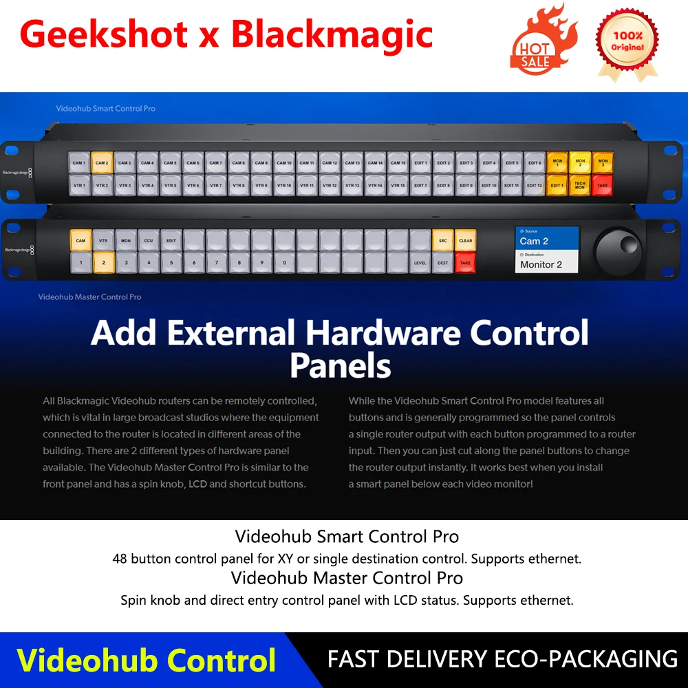 Blackmagic Design Videohub 스마트 컨트롤 프로 마스터/스마트