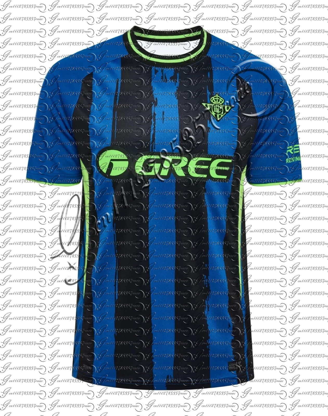 Betis Fußballtrikot, Oversized Y2K Streetwear, schnelltrocknend, kurzärmeliges Fußball-T-Shirt, lässiges Fan-Sport-Oberteil, Familien-Matching-Top