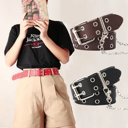 Punk Women's Fashion Chain Decorative Style Belt Casual