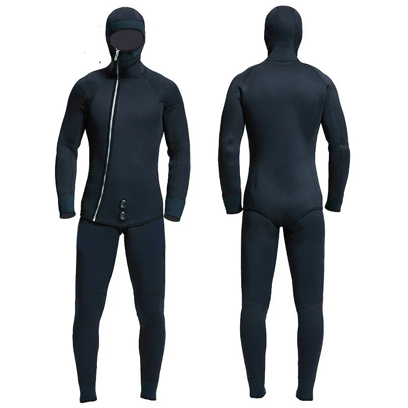 Professional Thick 5mm 7mm Neoprene Wetsuit Winter Warm Two Piece Suit