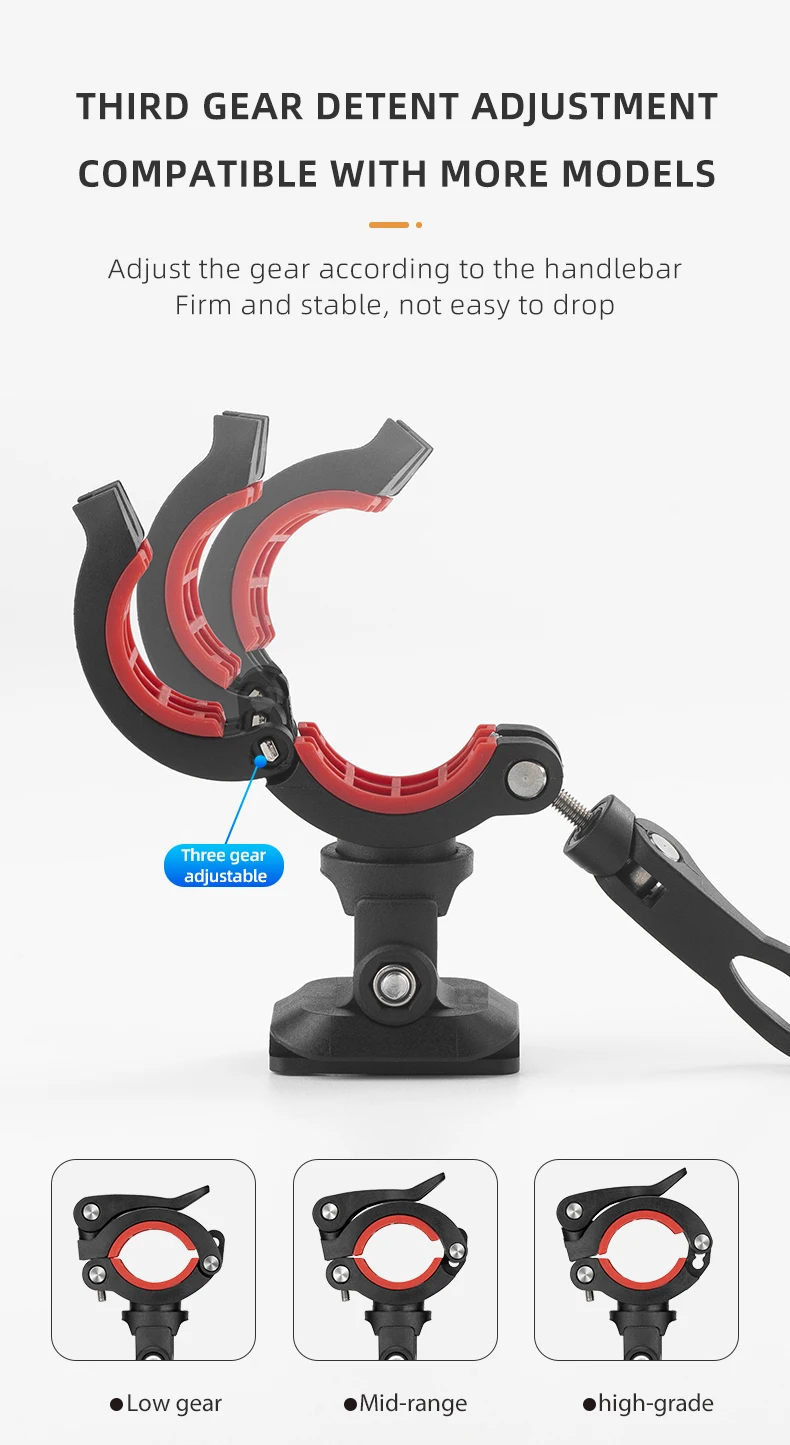 prueba de estabilidad del soporte para teléfono de bicicleta