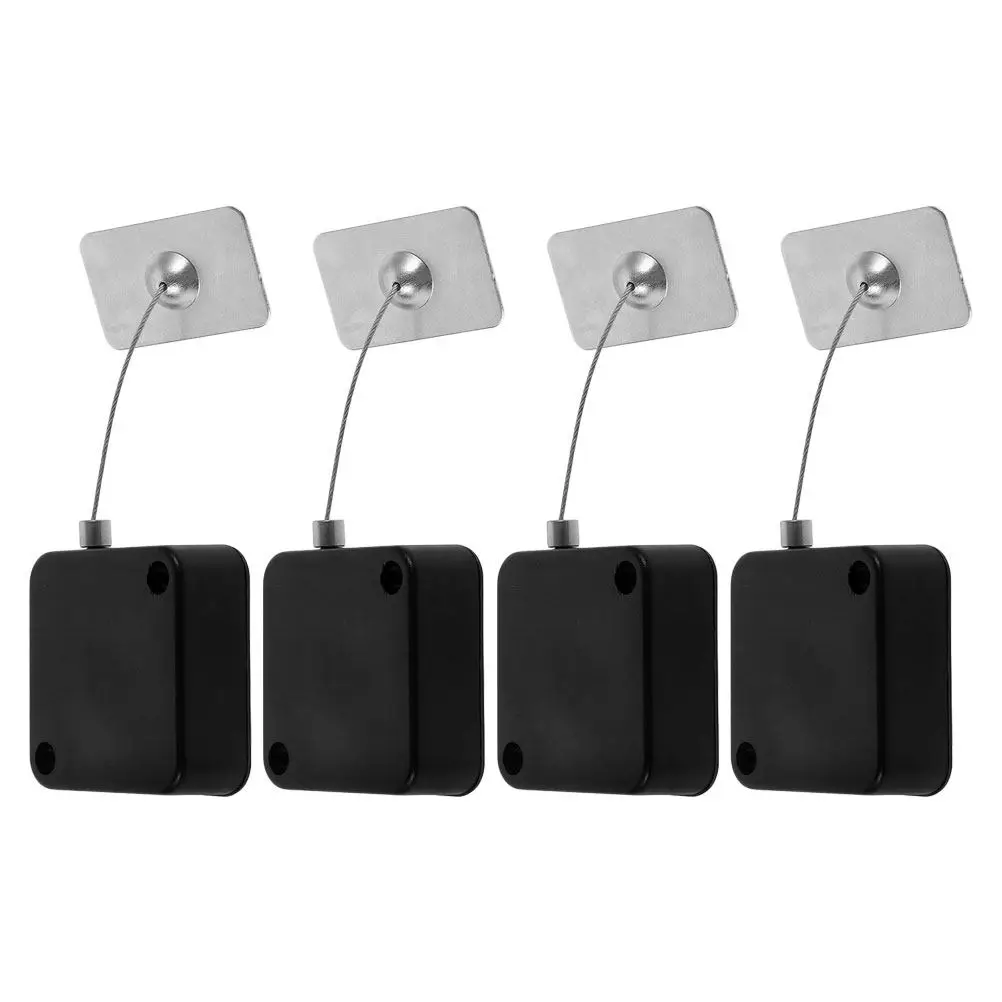 4Pcs 개폐식 도난 방지 케이블 잠금 상자 게임 컨트롤러 용 강철 와이어 보안 테더 노트북 TV 원격 전자 디스플레이