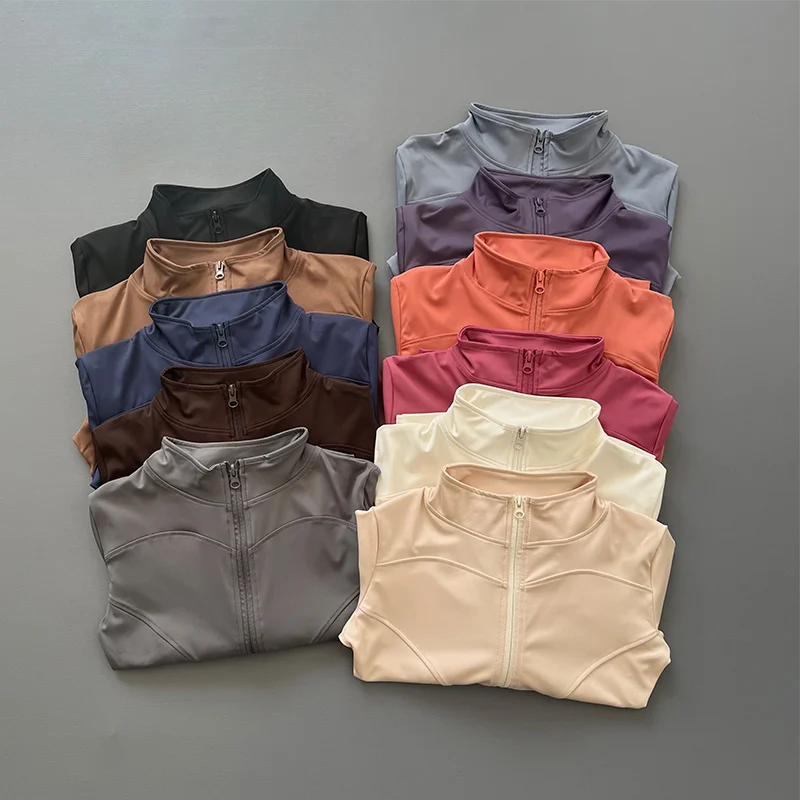 Women's Stretch Fitted Yoga Workout Jacket