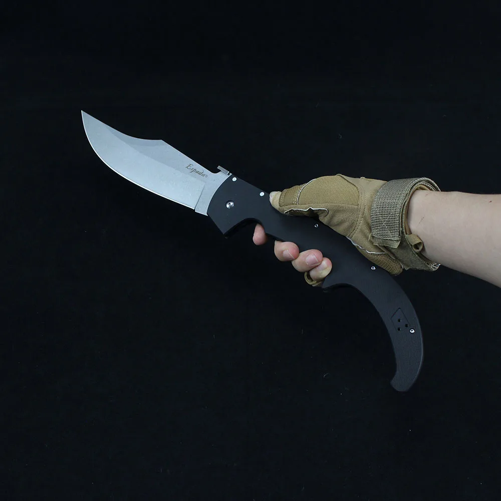 New Cold Espada XL Tactical Folding Knife 8Cr13Mov Steel G10 Handle Professional Large Survival Military Hunting Knives EDC folding pocket knife