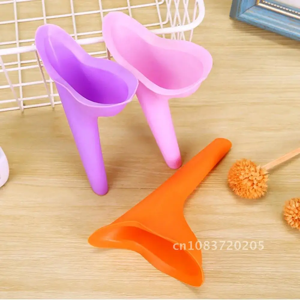 

2 Pieces Portable Female Urinal Silicone Pee Funnel for Women Standing Piss Femme Travel Device Emergency Camping Toilet