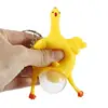 Novelty Funny Chicken Egg Laying Hens Anti Stress Squeeze Toys Squeeze Keychain Chicken Laying Egg Stress Relief Gadgets Gifts 1