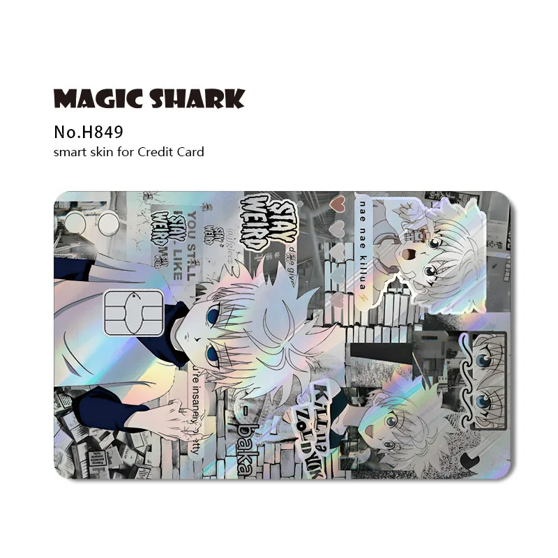 Holographic Anime Hunter X Hunter Card Skin Sticker