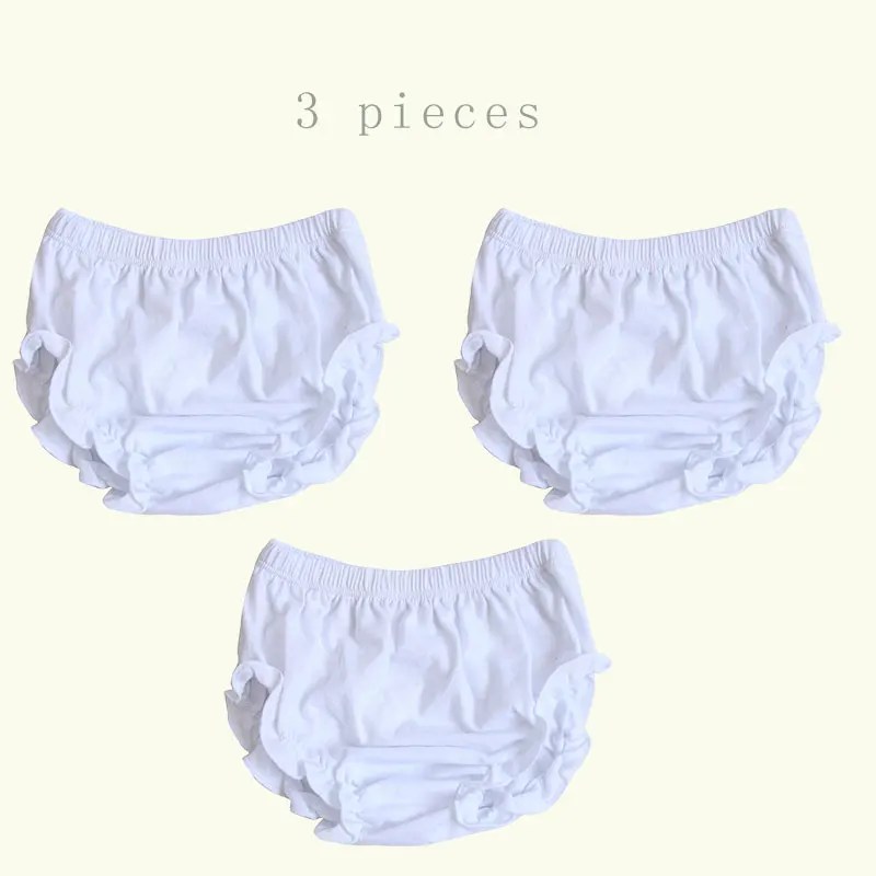 Baby girl's Bloomers Ruffle Combed Cotton Shorts diaper covers toddler  fashion cute Briefs underwear Kids puff panties6-12-24mth