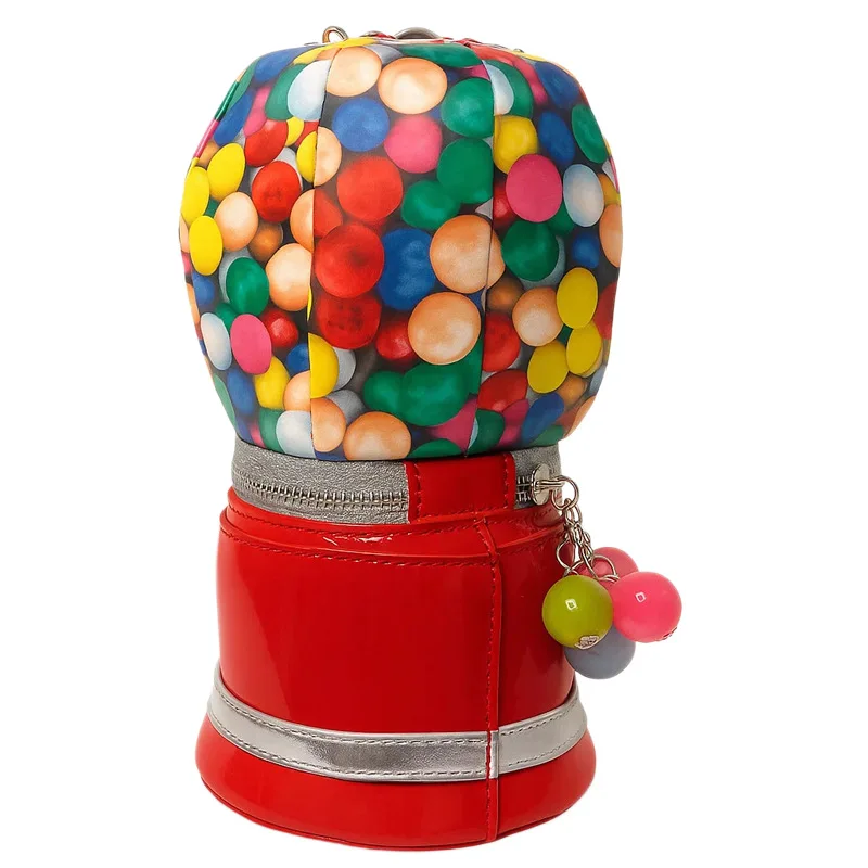 Red Hot Air Balloon Shape Handbag Party Clutch Bag for Women Purses Fashion Luxury Designer Bags Shoulder Chain Bag Pu Leather